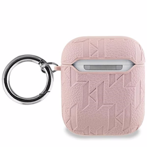 Karl Lagerfeld Monogram Karl & Choupette Head case for AirPods 1 / 2 - pink