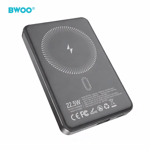 BWOO P82 BO 10000mah 15w power bank wireless charging dark grey
