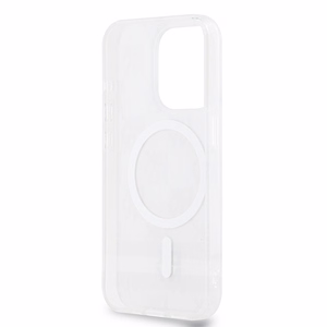 DKNY IML Checkered Mono Pattern & Printed Stripes MagSafe case for iPhone 14 Pro Max - beige