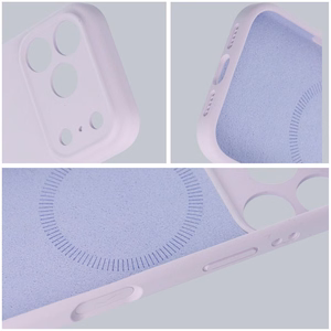 Forcell F-Protect Rubber Premium -suojakuori iPhone 16 PRO -puhelimelle, MagSafe-yhteensopiva, malvanvärinen