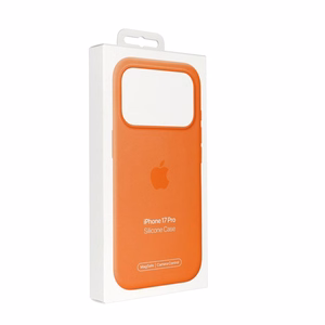 iPhone 17 Pro silikoninen suojakuori MagSafella – oranssi