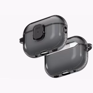 Uniq Glase Pro Suojakuori AirPods Pro 3:lle lukitussuojakuori - läpinäkyvä musta