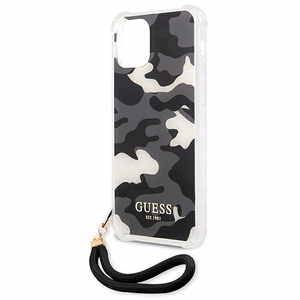 Guess GUHCP12LKSARBK iPhone 12 Pro Max 6.7" musta/musta kovakotelo Camo kokoelma