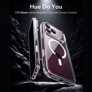 ESR Classic Hybrid MagSafe suojakuori mallille iPhone 18 Pro / 17 Pro – läpinäkyvä