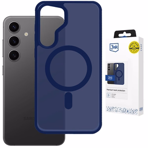3mk Smoke MagCase - suojakuori Samsung Galaxy S25:lle - sininen-läpikuultava