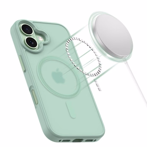 Tech-Protect MagMat MagSafe Suojakuori iPhone 17:lle - Läpinäkyvä Vihreä