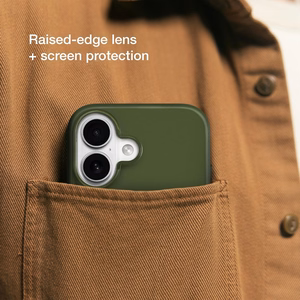 Incase Slim Case -suojakuori MagSafe-tuella iPhone 16 Plus -puhelimelle, Highland Green