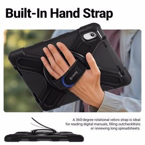 Crong Defender Plus rugged case for iPad Pro 11″ M5 (2025) / M4 (2024), black