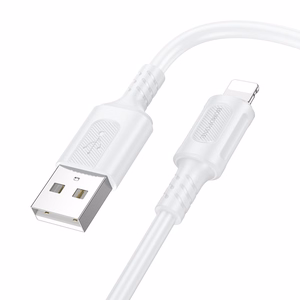 Borofone kaapeli BX111 Feliz - USB - Lightning - 2,4A 1 m valkoinen