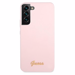 Guess GUHCS22MLSLMGLA S22+ S906 laventeli/laventeli kovakotelo Silikoni Script metalli logo
