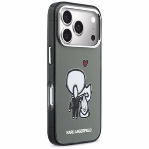 Karl Lagerfeld Karl & Choupette MagSafe -suojakuori iPhone 17 Pro Maxille - musta