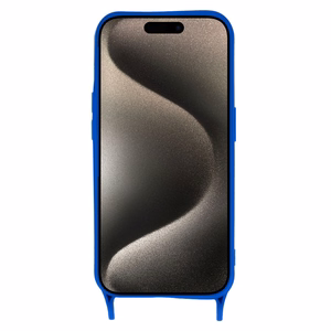 Hihnasuojakuori silikoninen Iphone 15 Plus:lle - design 2 sininen