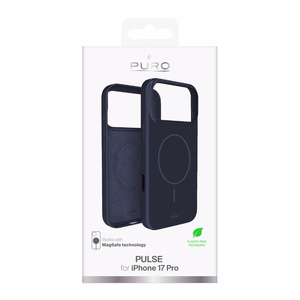 Puro Pulse iPhone 17 Pro polykarbonaatti suojakuori - tummansininen