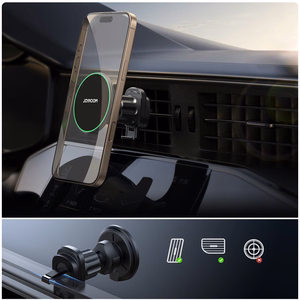 Joyroom JR-ZS412 holder with Qi2 15W charger, car, for air vent - black