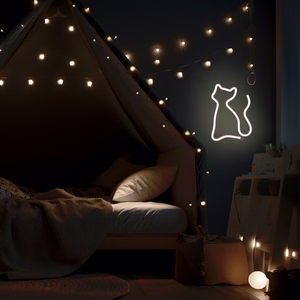 Neon LED-valo CAT lämmin valkoinen Bat + USB FLNE03 Forever Light