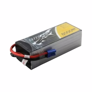 Tattu 8000 mAh 22,2 V 25C 6S1P Lipo-akku, jossa on EC5-liitin