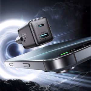 Joyroom JR-TG8 GaN 45W seinälaturi, USB-C + USB-A – väri: musta