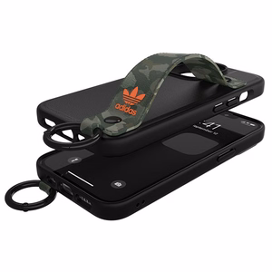 Adidas OR Hand Strap Suojakuori iPhone 13 Pro /13 6.1 musta-vihreä/musta-vihreä 47111