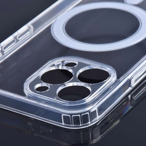 Suojakuori iPhone 12 PRO:lle Clear Mag Cover (STR / CAMERA PROTECTION) yhteensopiva MagSafen kanssa läpinäkyvä