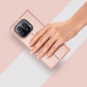 DUX DUCIS Skin Pro Kirjahylly tyyppi tapauksessa Xiaomi Mi 11 Pro vaaleanpunainen