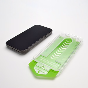 9H tempered glass with mounting frame for iPhone 14 Plus Wozinsky Premium Glass - black