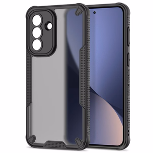 Tech-Protect Rugged Shield -suojakuori Samsung Galaxy A57 5G:lle - läpikuultava musta