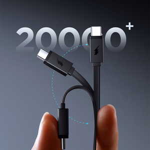 Joyroom JR-PR1 10000mAh 22.5W Powerbank sisäänrakennetulla sisäänvedettävällä USB-C-kaapelilla - musta