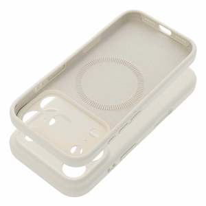 Case for iPhone 17 AIR Forcell F-Protect Rubber Premium compatible with MagSafe antique white