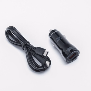 Autolaturi Blue Star USB C + USB A QC3.0 PD AFC PPS 3A 25W + kaapeli USB C - USB C musta