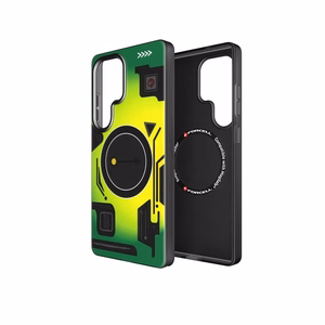 Suojakuori Samsung S25 ULTRA:lle Forcell F-Protect Levels Dual Layer 4D MagSafe-yhteensopiva Military Drop-Test cyber green