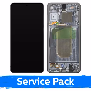 LCD-näyttö Samsung S937 S25 Edge kehyksellä / Titanium Silver / (Service Pack)