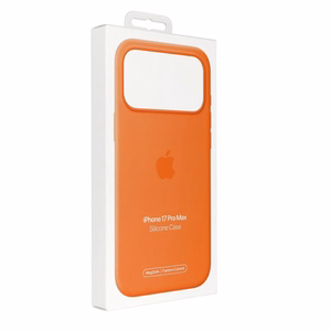 iPhone 17 Pro Max silikoninen suojakuori MagSafella – oranssi
