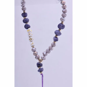 LOVE Puhelimen nauha / narun pituus 44 cm (22 cm silmukassa) / käteen - violetti