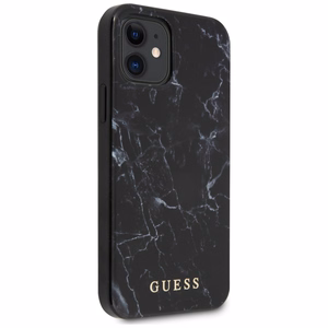 Guess marmorikotelo iPhone 12 mini - musta