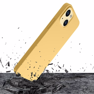 3mk Hardy Silicone MagCase Suojakuori iPhone 15 Plus:lle - keltainen