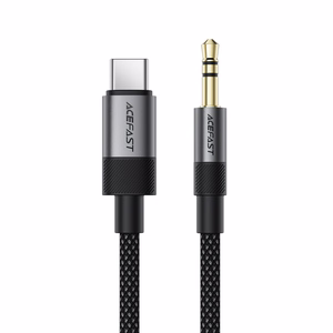 Acefast J11 USB-C 3.5mm mini jack kaapeli 1m - musta