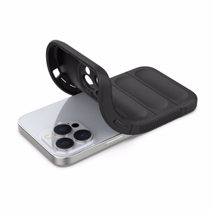 Magic Shield Kotelo tapauksessa iPhone 13 Pro Max joustava panssaroitu tapauksessa tummansininen