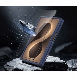 Benks Magnetic Armor Grid Pro Grand Combo -suojakuori Samsung Galaxy Z Fold 8:lle, sininen (C.K.FL.SA.BE.C060)