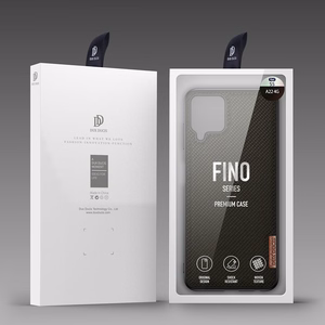 Dux Ducis Fino kotelo päällystetty nylon materiaali Samsung Galaxy A22 4G vihreä
