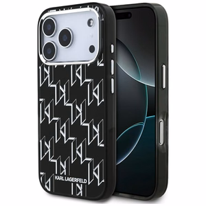Karl Lagerfeld IML KL Monogram MagSafe -suojakuori iPhone 17 Pro - musta
