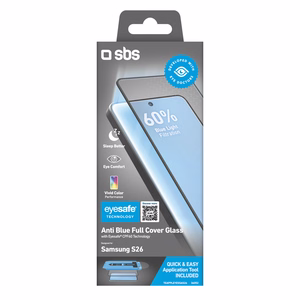 SBS Eyesafe Karkaistu lasi asennustyökalulla Samsung Galaxy S26:lle