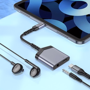 Sovitin Hoco (LS39) USB-C - (USB-C; 3,5mm) musta