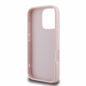 Karl Lagerfeld Quilted Signature Suojakuori iPhone 16 Pro Max:lle - vaaleanpunainen