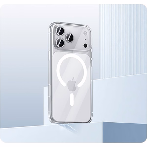 Benks Magnetic Crystal -magneettikuori (C.K.JC.AP.00.0072) iPhone 18 Pro / 17 Pro -puhelimiin, läpinäkyvä, kameran ohjauspainikkeella