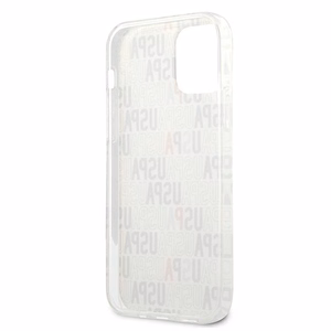 US Polo USHCP12SPCUSPA6 Logo Mania Collection suojakuori laitteelle iPhone 12 mini 5.4", valkoinen