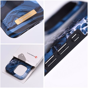 Suojakuori iPhone 15 PLUS:lle Forcell F-Protect Mirage yhteensopiva MagSafe ocean marble