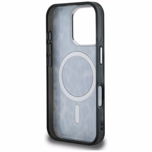 Karl Lagerfeld IML Leopard Pattern MagSafe Suojakuori iPhone 16 Pro Max - musta