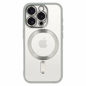 Metallic MagSafe Suojakuori iPhone 14 Pro:lle - hopeinen