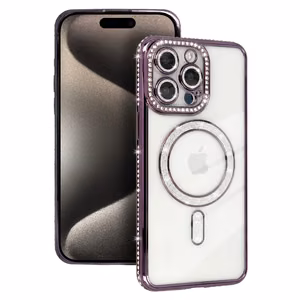Bling MagSafe Case for Samsung Galaxy A17 5G purple