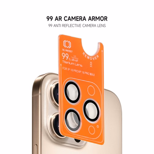 Tempered glass Tel Protect Titanium Lens 99% AR on camera for Iphone 13 Pro/13 Pro Max black (lens 3 pcs)